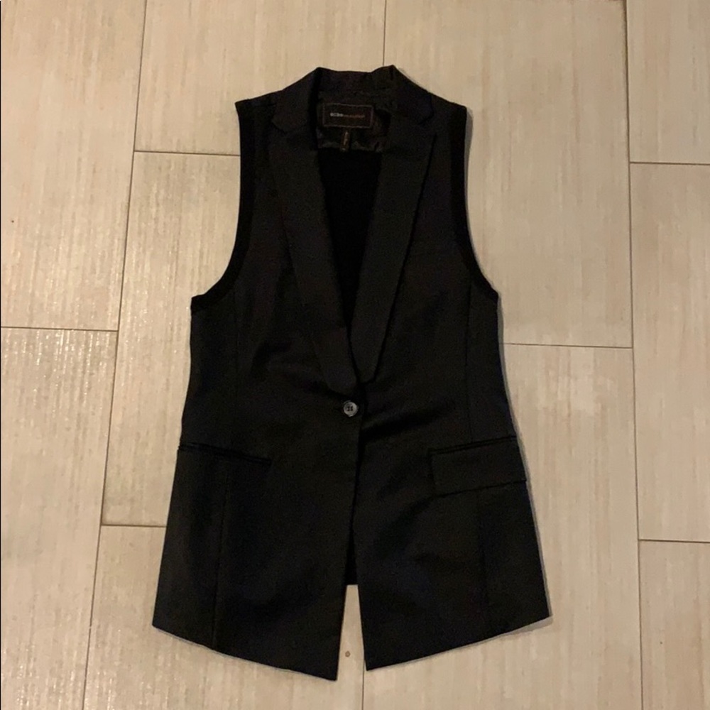 BCBG Maxazria Black Vest